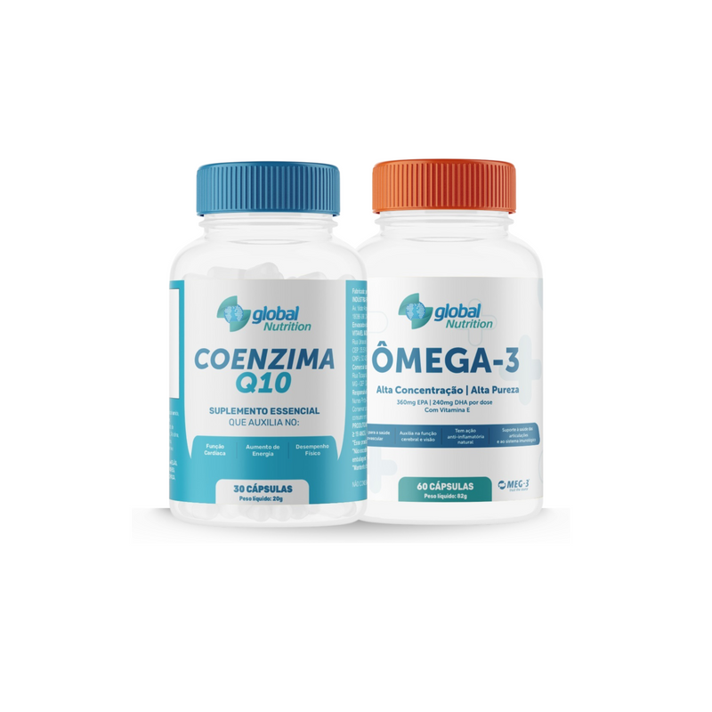 Kit Coração em Dia – CoQ10 + Ômega-3 (Lançamento)