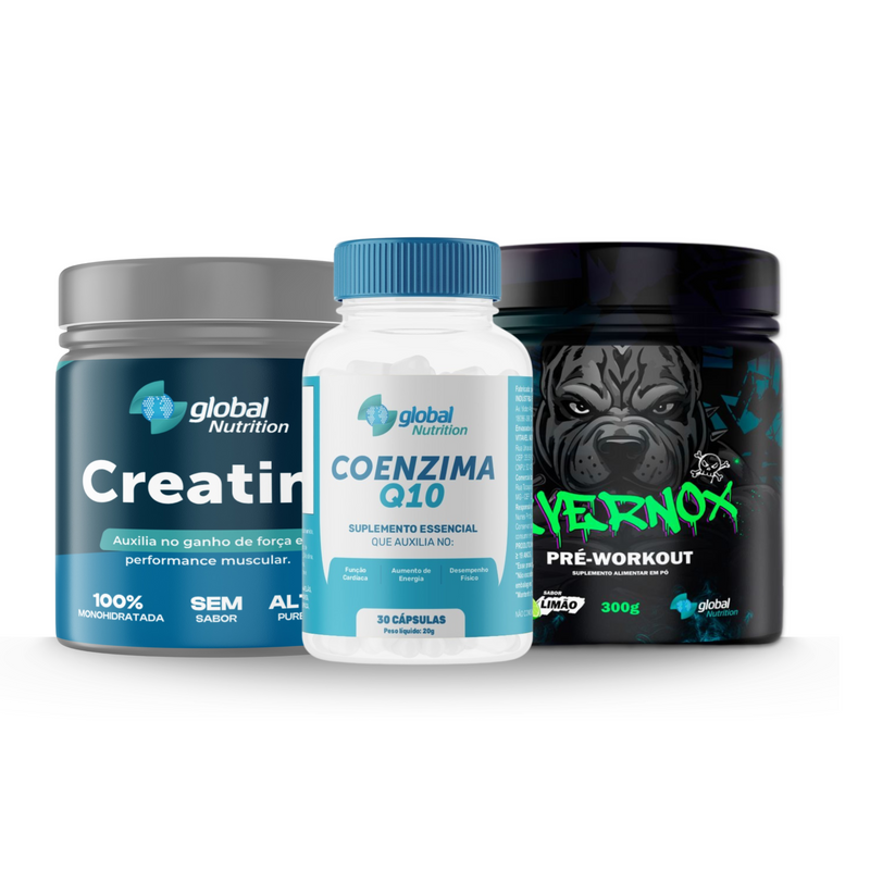 Kit 360 – Pré-Treino + CoQ10 + Creatina (Lançamento)