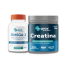 Kit Força Total Global Nutrition – Creatina + Ômega 3